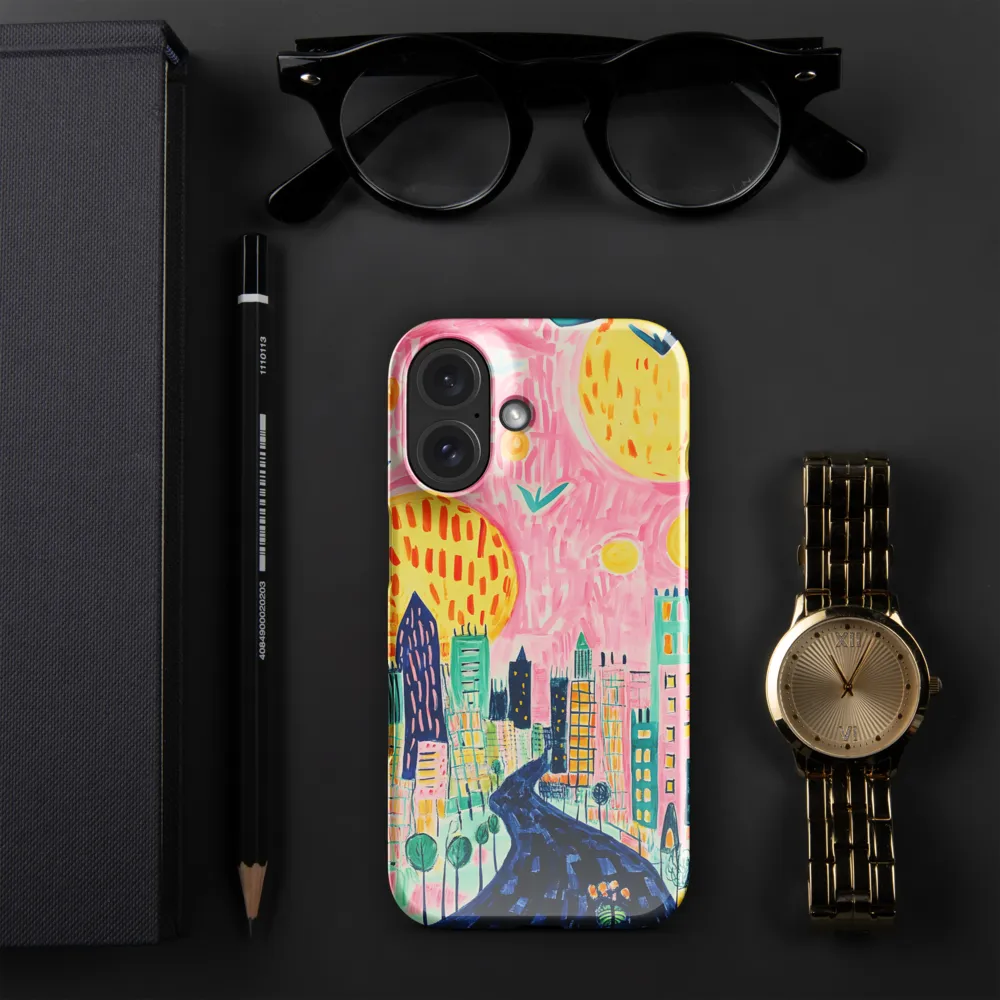 Vibrant Cityscape Odyssey 
 iPhone 15 Pro Max | Snap Case