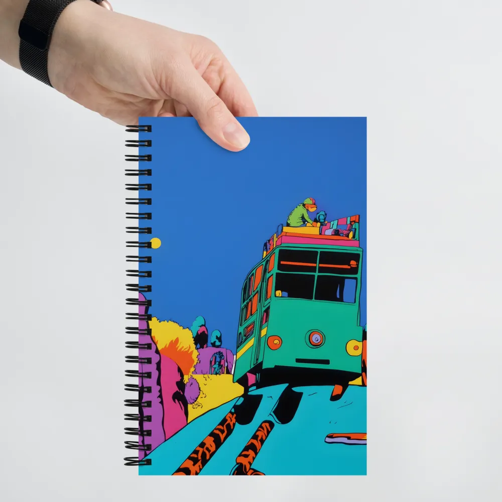 Psychedelic Bus Journey 
 Spiral Notebook | 140 pages