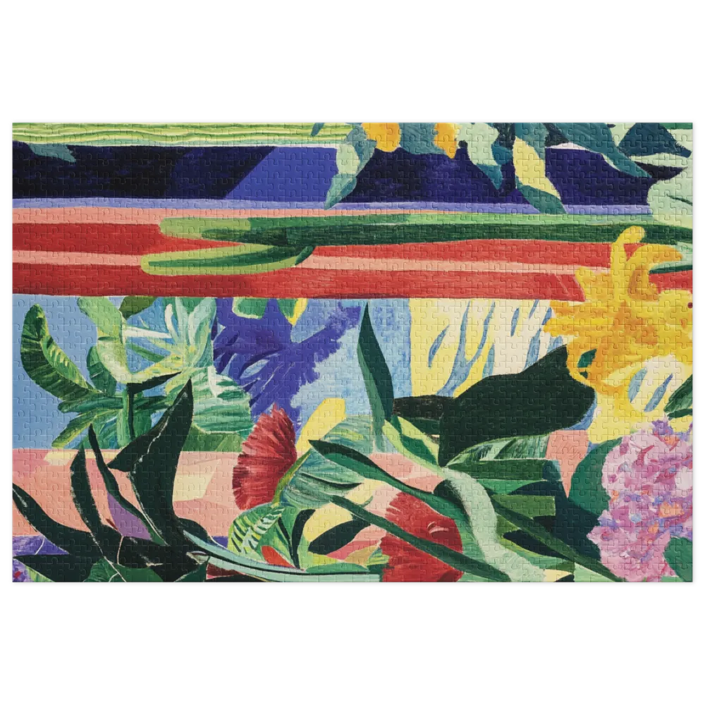 Vivid Tropical Expression 
 Jigsaw Puzzle in Tin Box