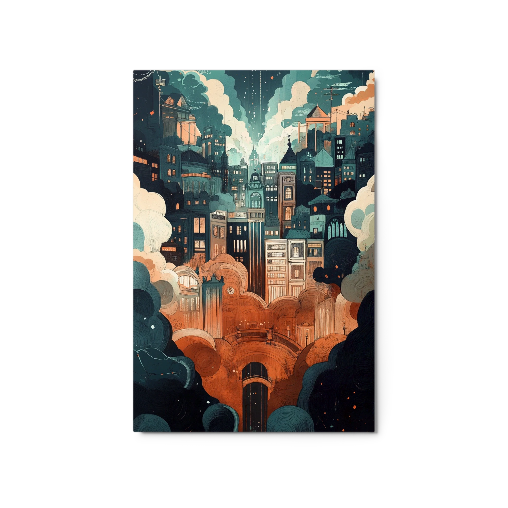 Urban Dreamscape at Dusk