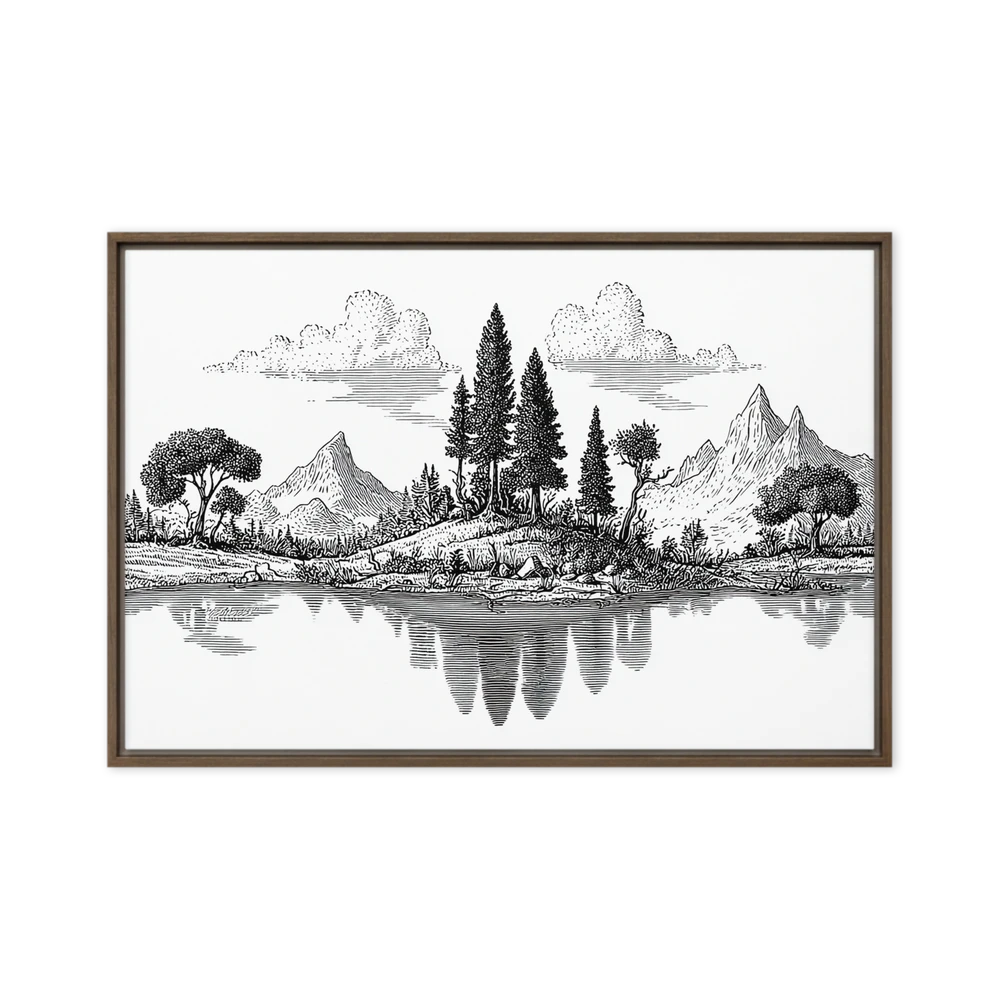 Lake Reflection in the Mountains | Art Print