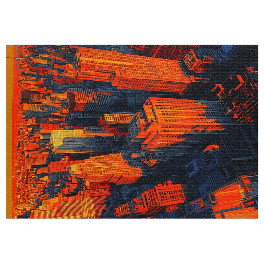 Vibrant Sunset Cityscape | Jigsaw Puzzle (252/520 pieces)