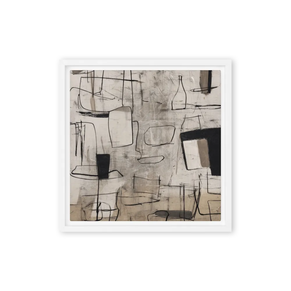 Echoes of Silence 
 Poster with Red oak Frame | 12″x 12″