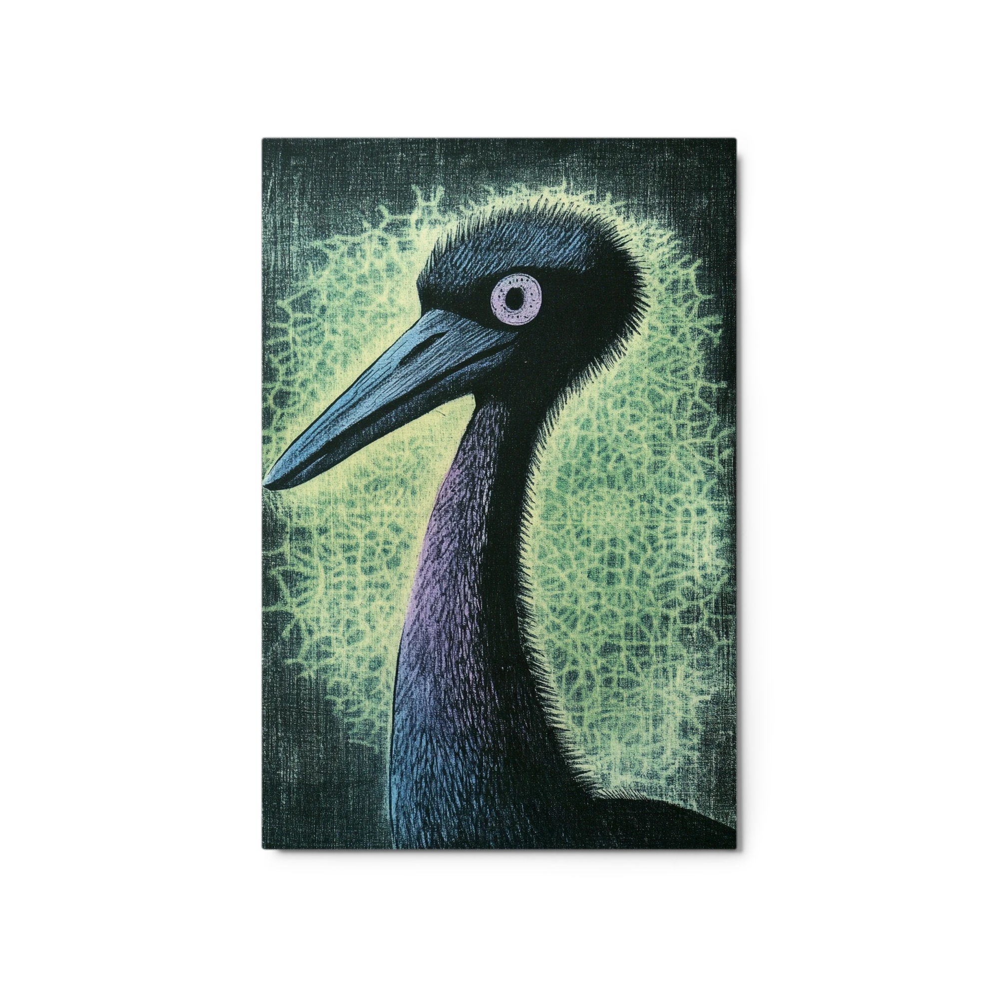 Stylized Bird Portrait Illustration