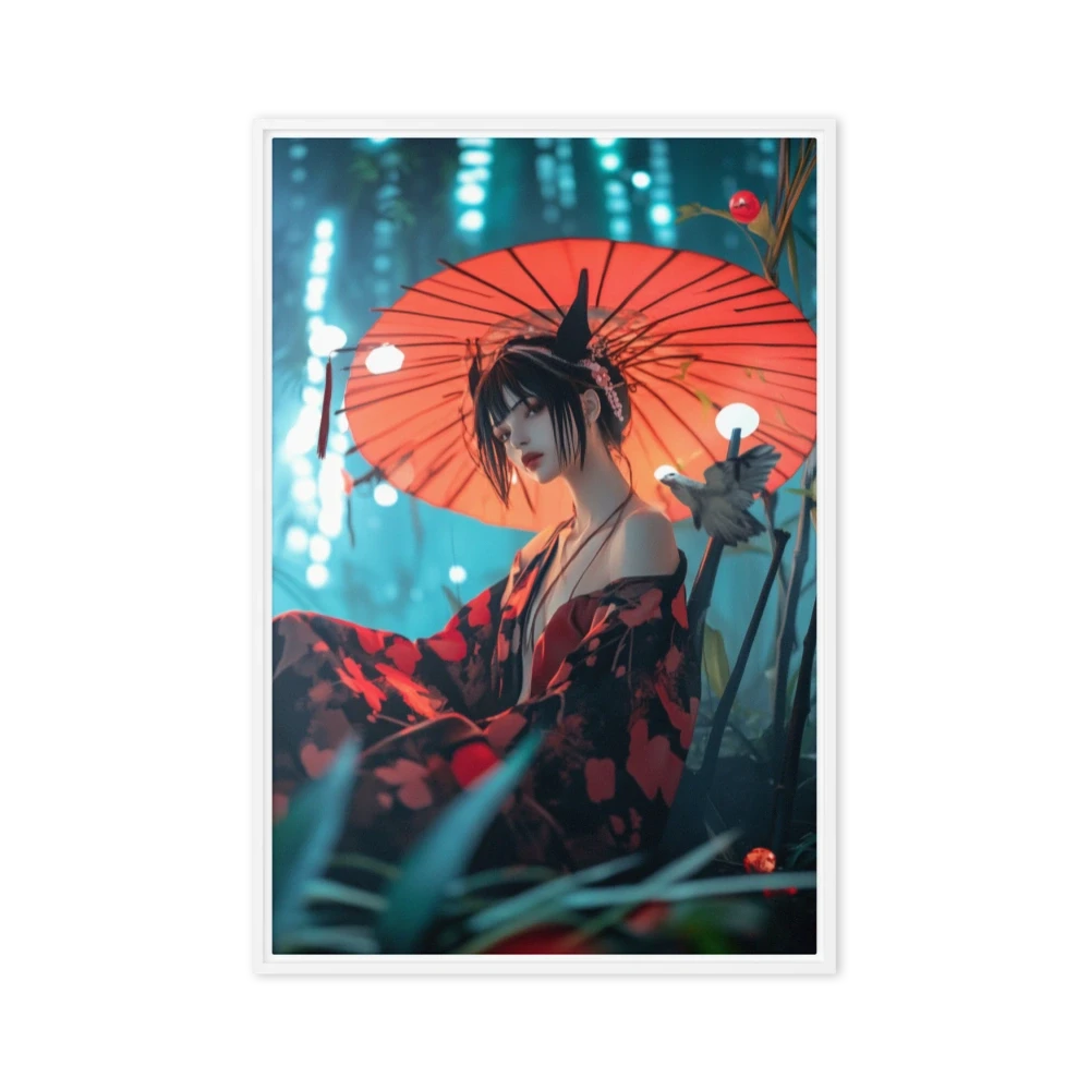 Surreal Woman with Umbrella