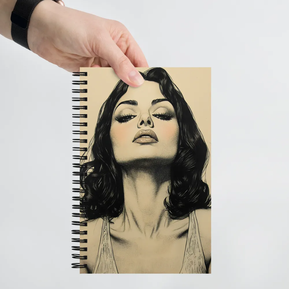 Hypnotic Gaze Portrait 
 Spiral Notebook | 140 pages