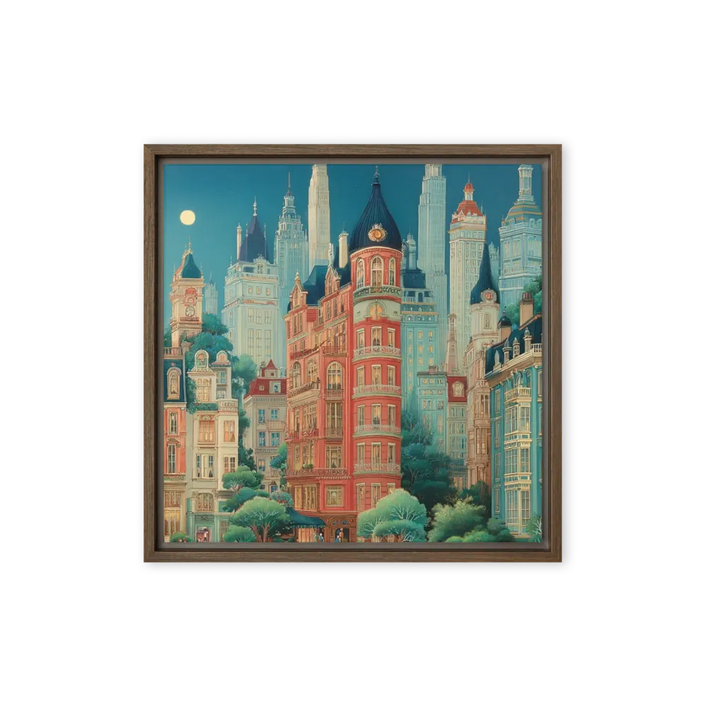 Midnight Metropolis 
 Canvas | 26″x 26″