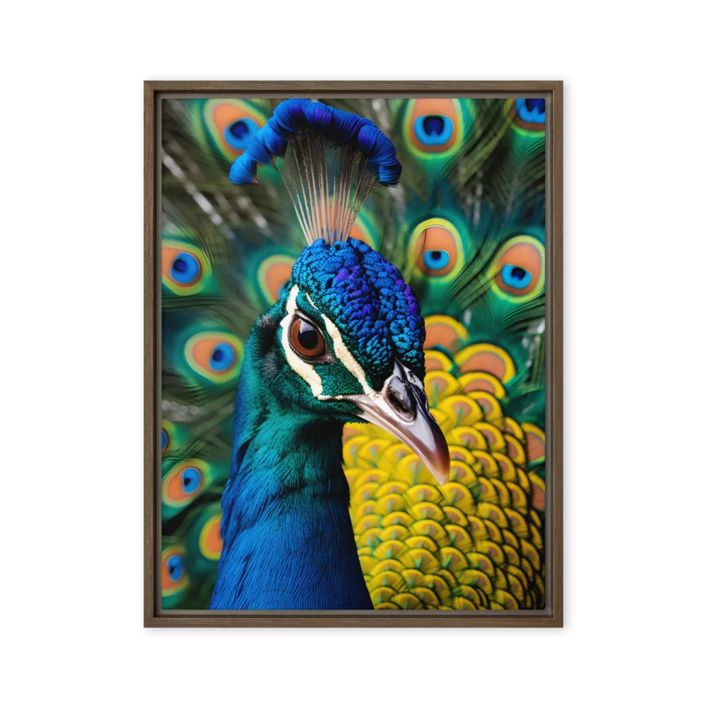 Feathered Splendor 
 Poster with Black Frame | 12″x 16″