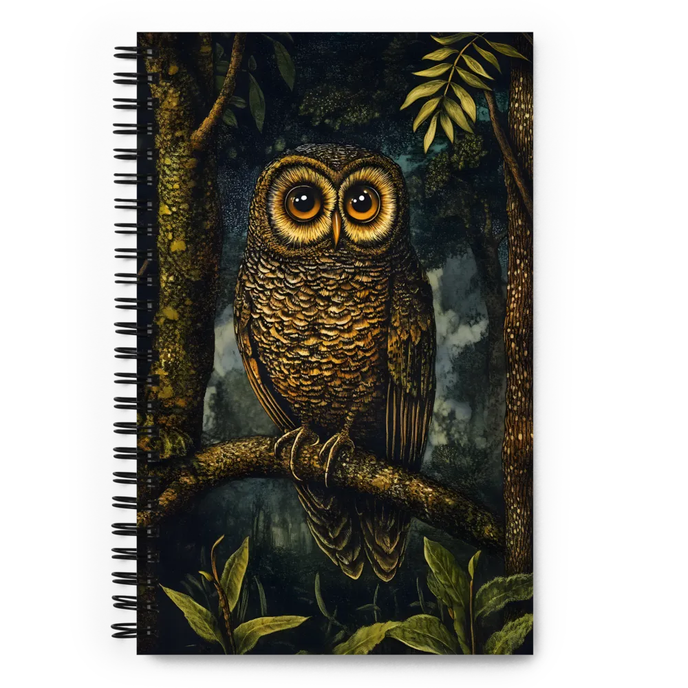 Watchful Forest Owl 
 Spiral Notebook | 140 pages
