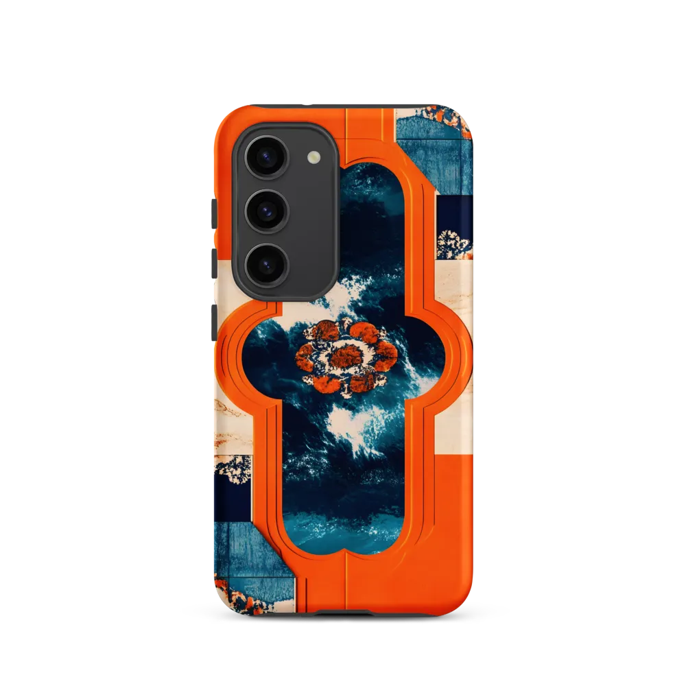Modern Geometric Pattern with Waves | Phone Case
