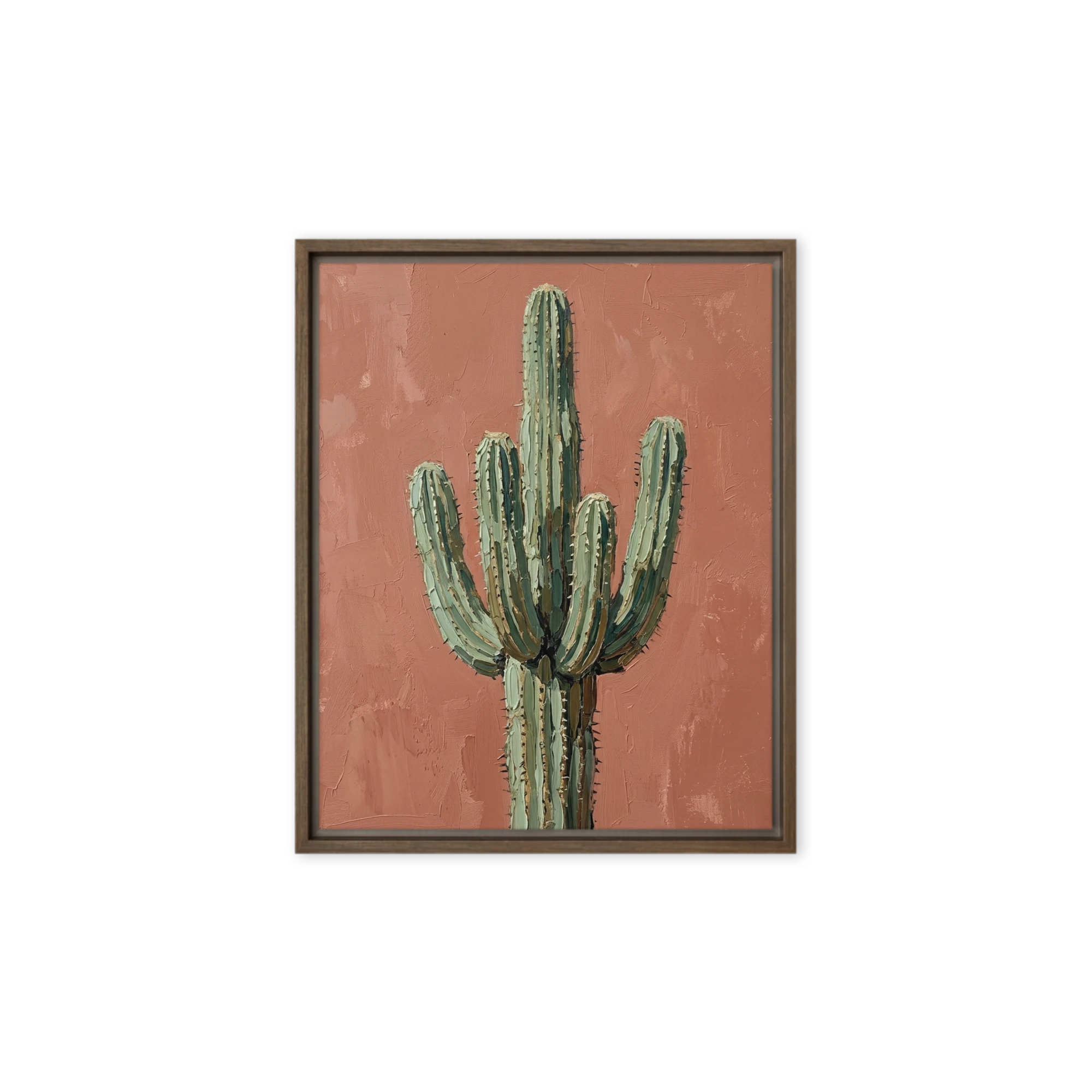 Terracotta Cactus Impasto