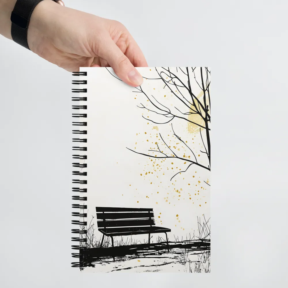 Golden Splatter Park 
 Spiral Notebook | 140 pages