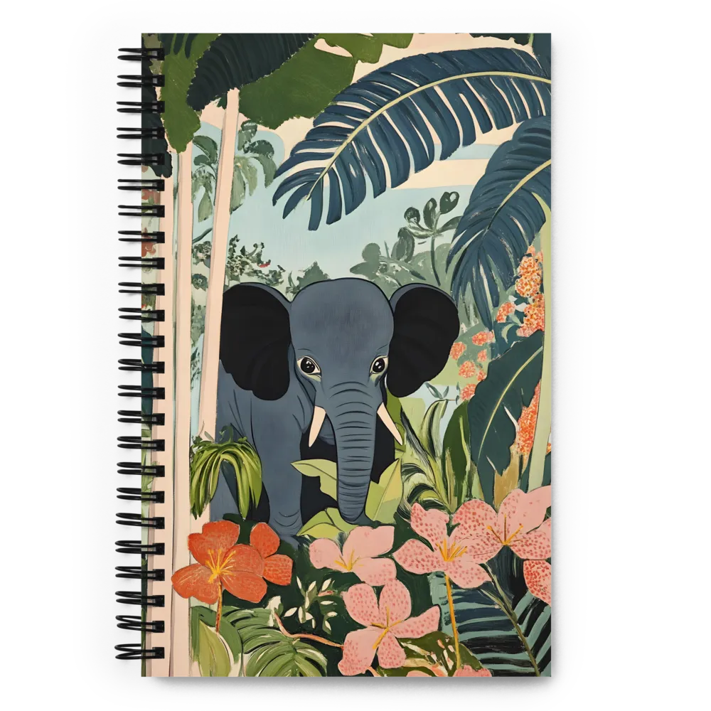 Elephant in the Tropical Jungle 
 Spiral Notebook | 140 pages