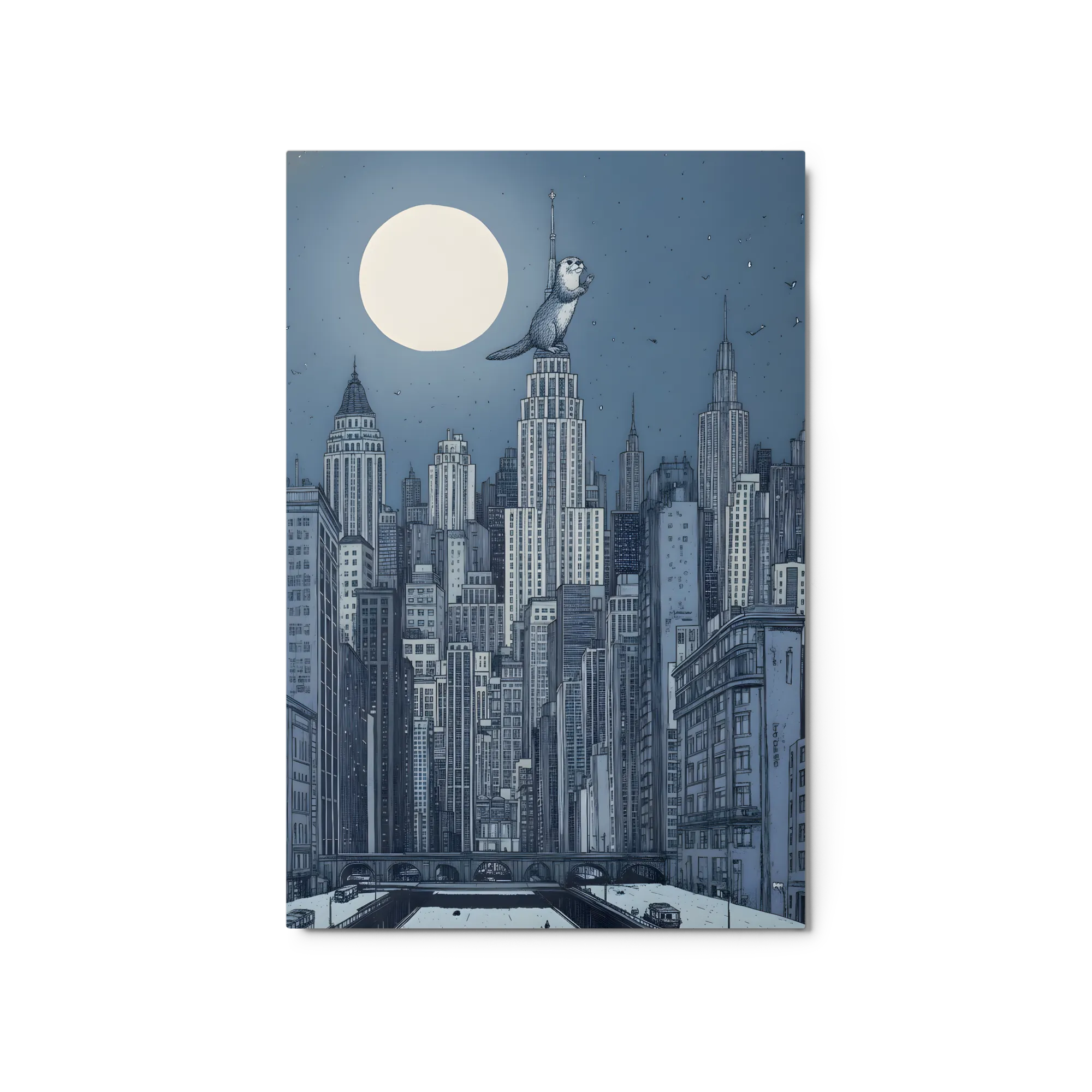 Moonlit Otter Skyline