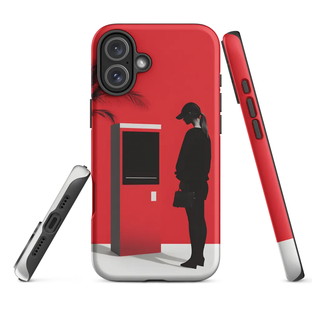 Red Terminal and Palm