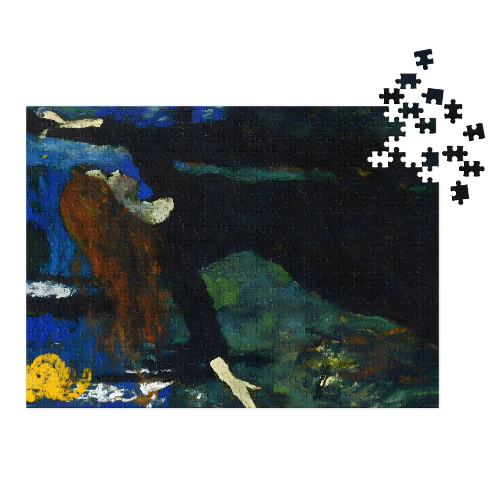 Expressionist Woman in Nature
