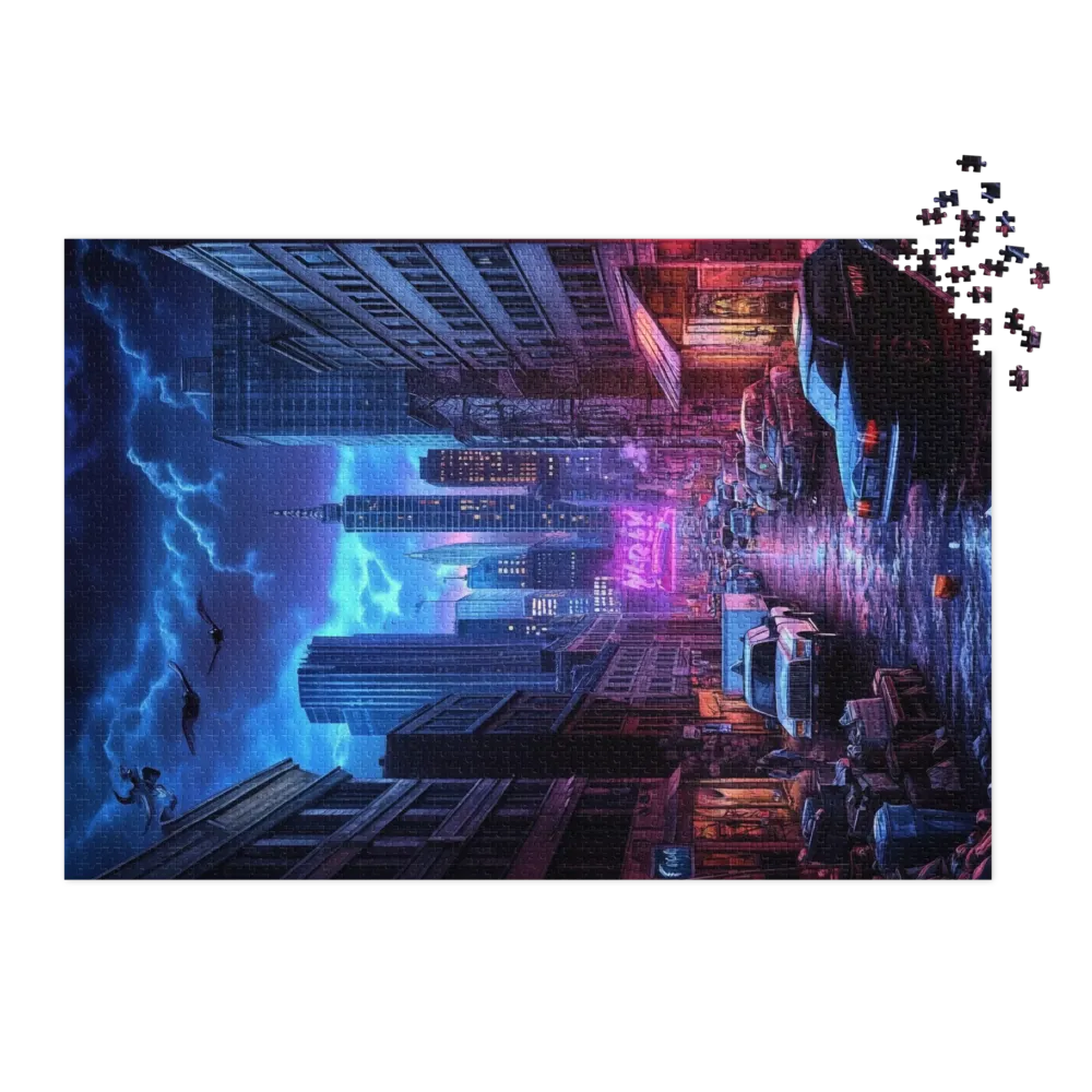 Futuristic Cityscape at Night