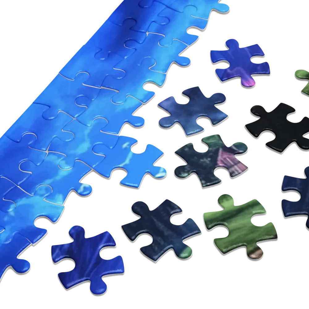 Serenidade Mística da Montanha 
 Puzzle em caixa de metal