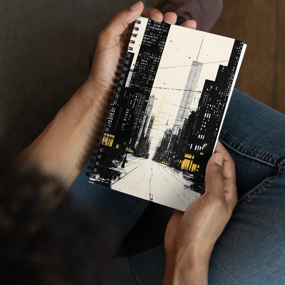 City Lights Sketch 
 Spiral Notebook | 140 pages