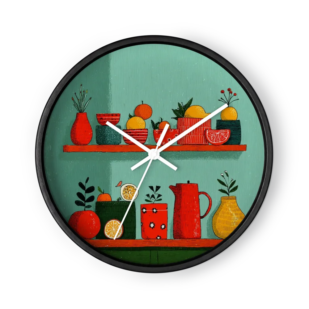 Citrus Still Life Shelves | Wall Clock