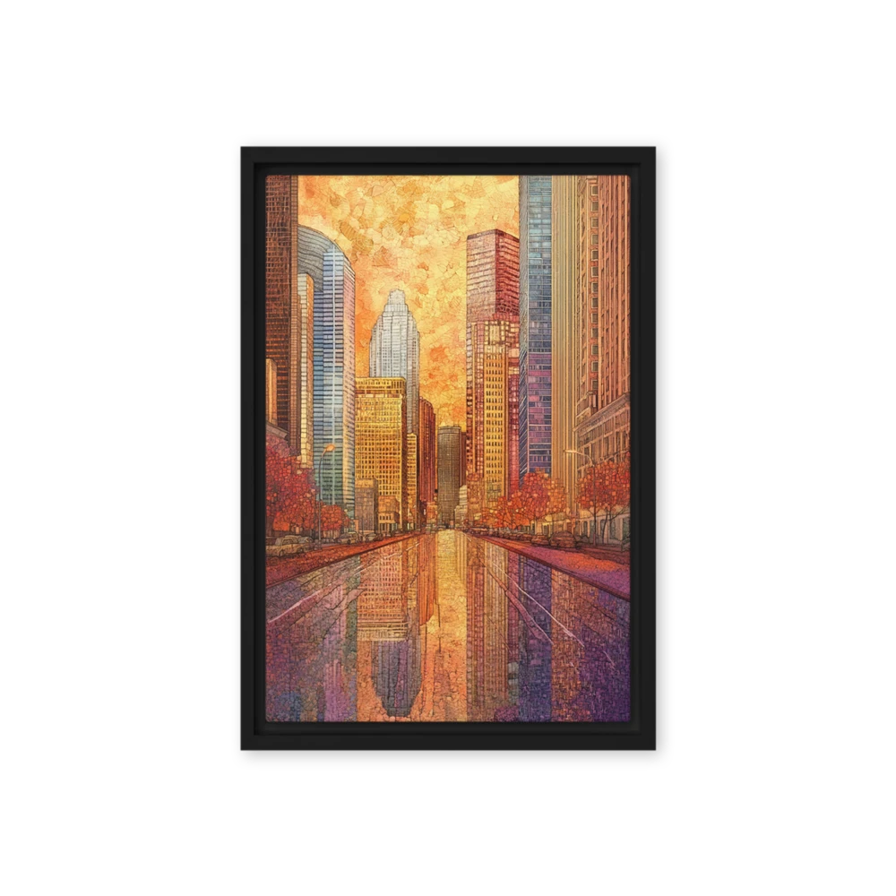 Urban Mosaic Sunset | Art Print