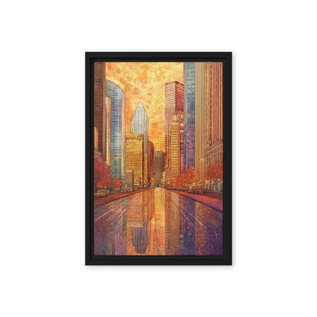 Urban Mosaic Sunset | Art Print