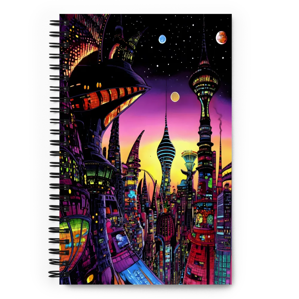 Neon Spires at Dusk