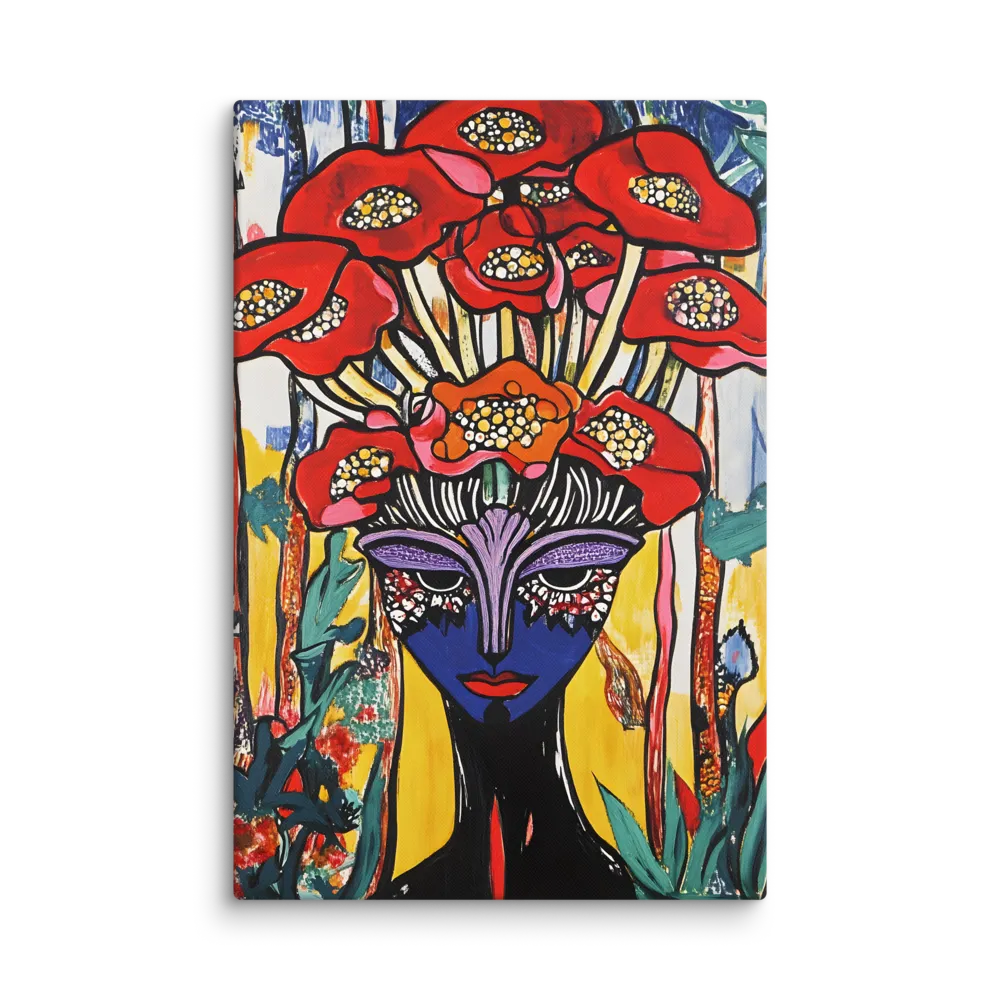 Vivid Floral Portrait 
 Canvas | 32″x 48″
