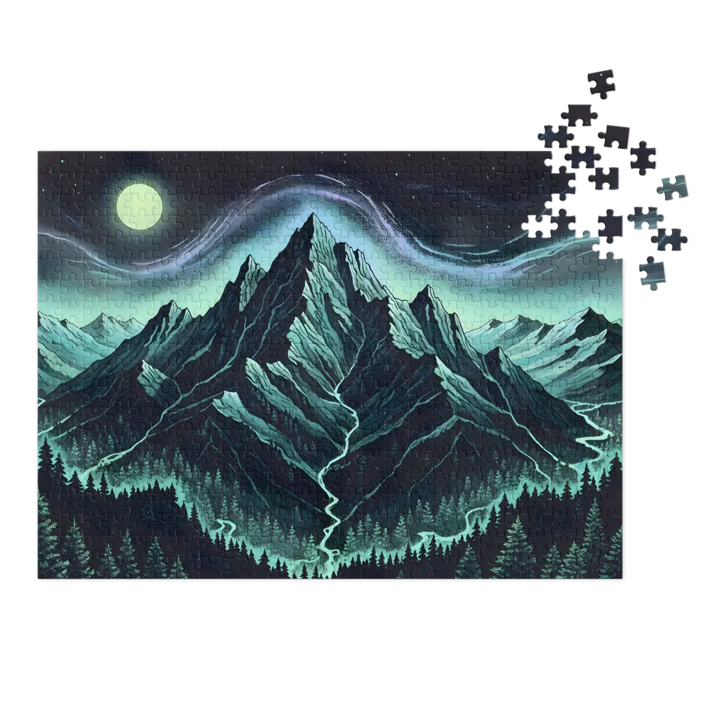 Stippled Mountain Aurora