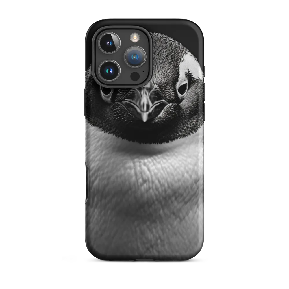 Black and White Penguin Portrait | Phone Case