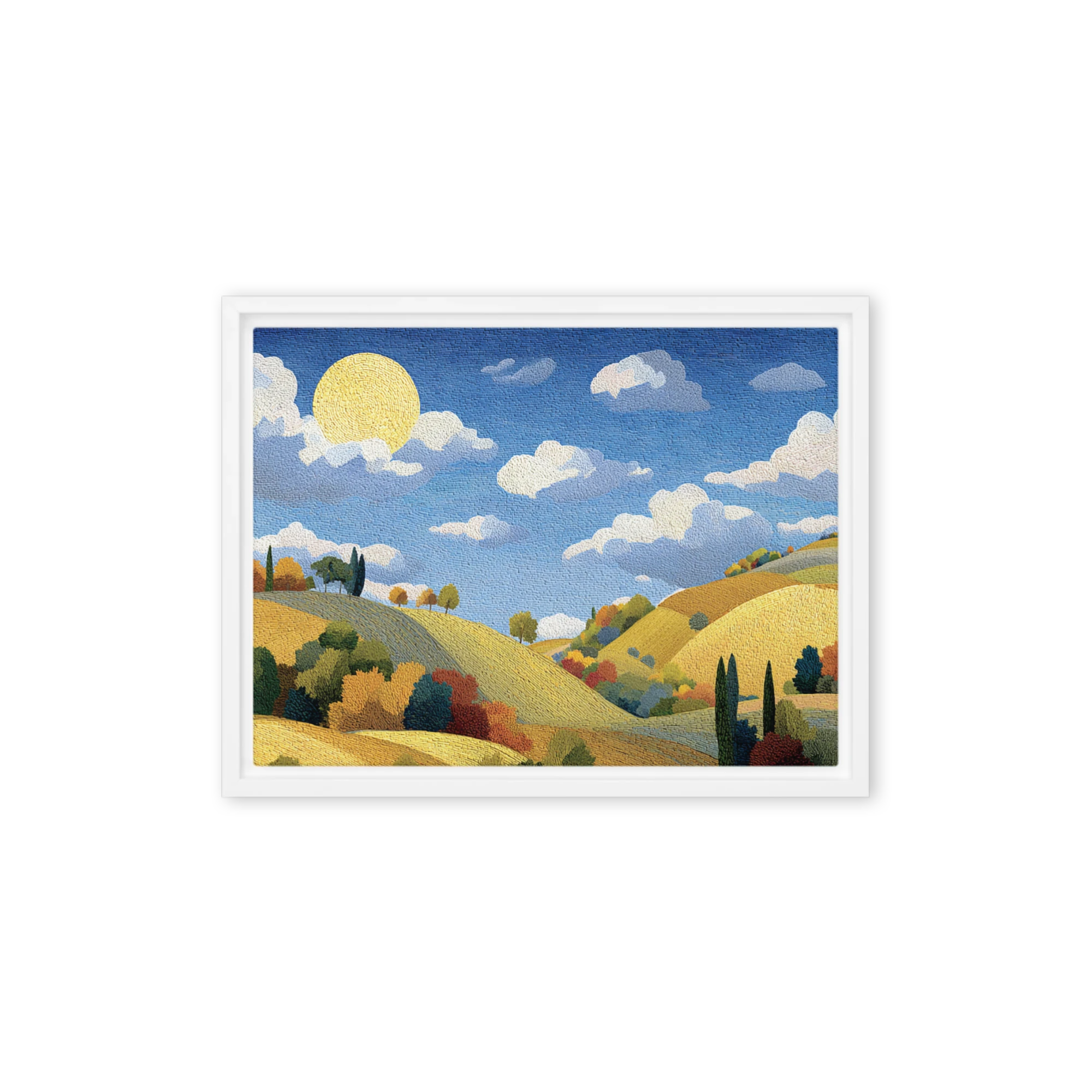 Golden Hills Mosaic | Art Print