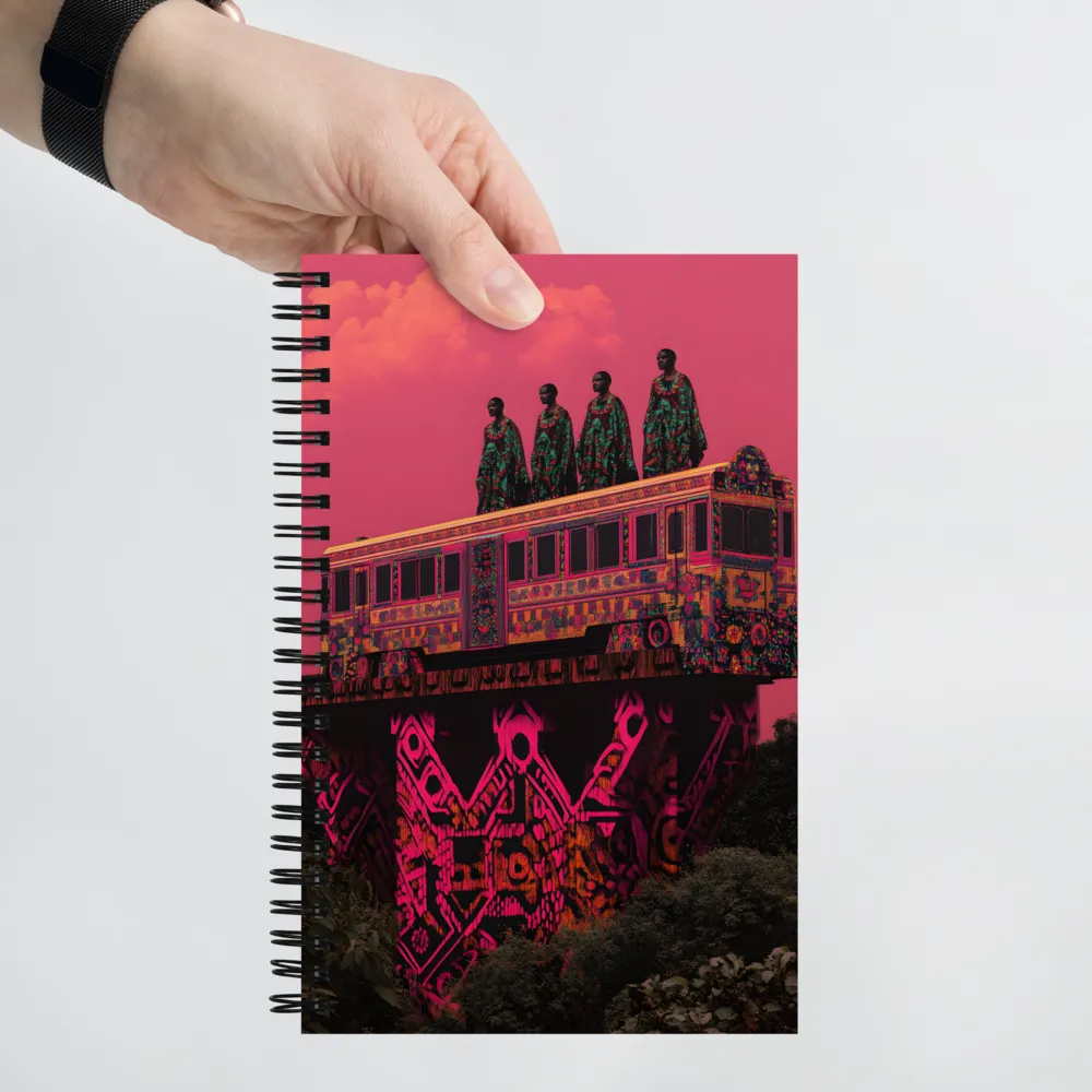Elevated Patterned Journey 
 Spiral Notebook | 140 pages