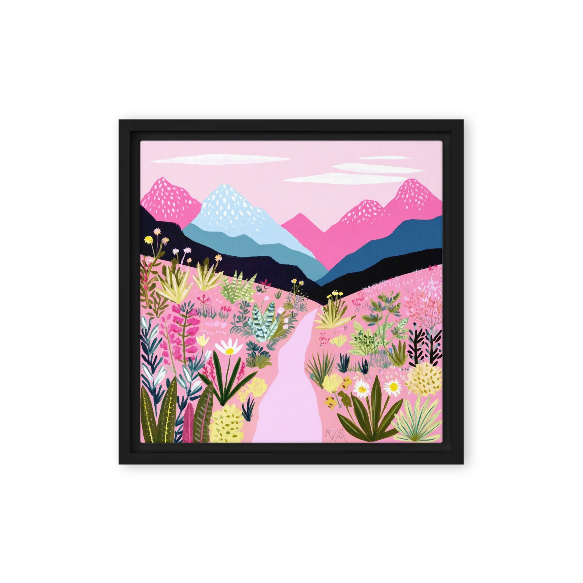 Pink Mountain Valley Path