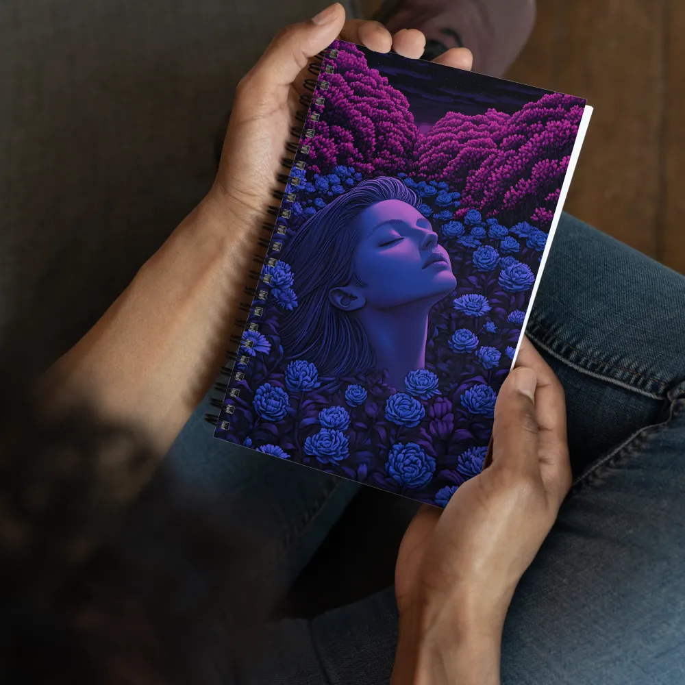 Midnight Bloom Reverie 
 Spiral Notebook | 140 pages
