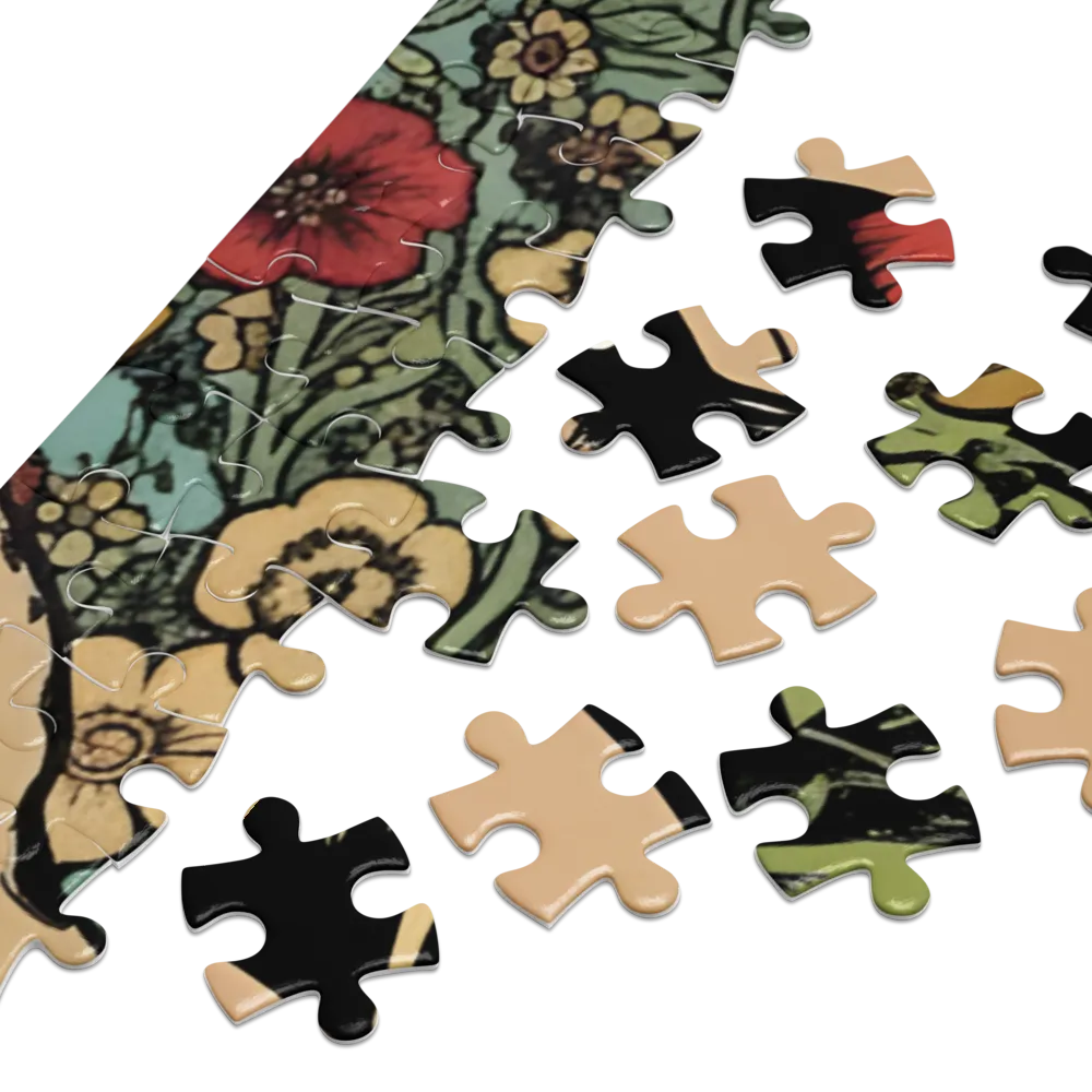 Muse in Bloom 
 Jigsaw Puzzle in Tin Box