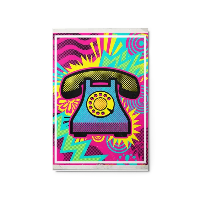 Retro Pop Art Telephone | Art Print
