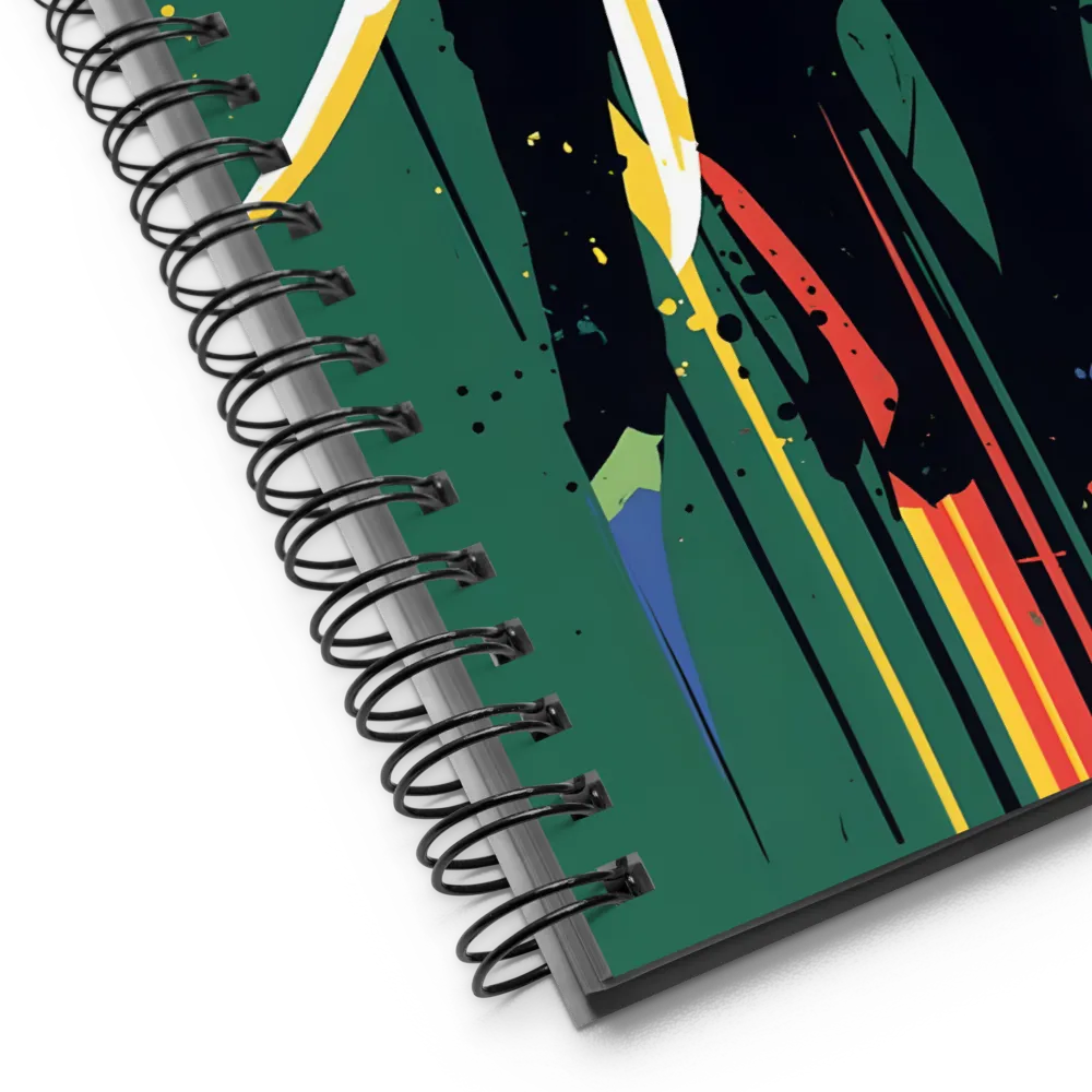 Chromatic Drip Elephant 
 Spiral Notebook | 140 pages