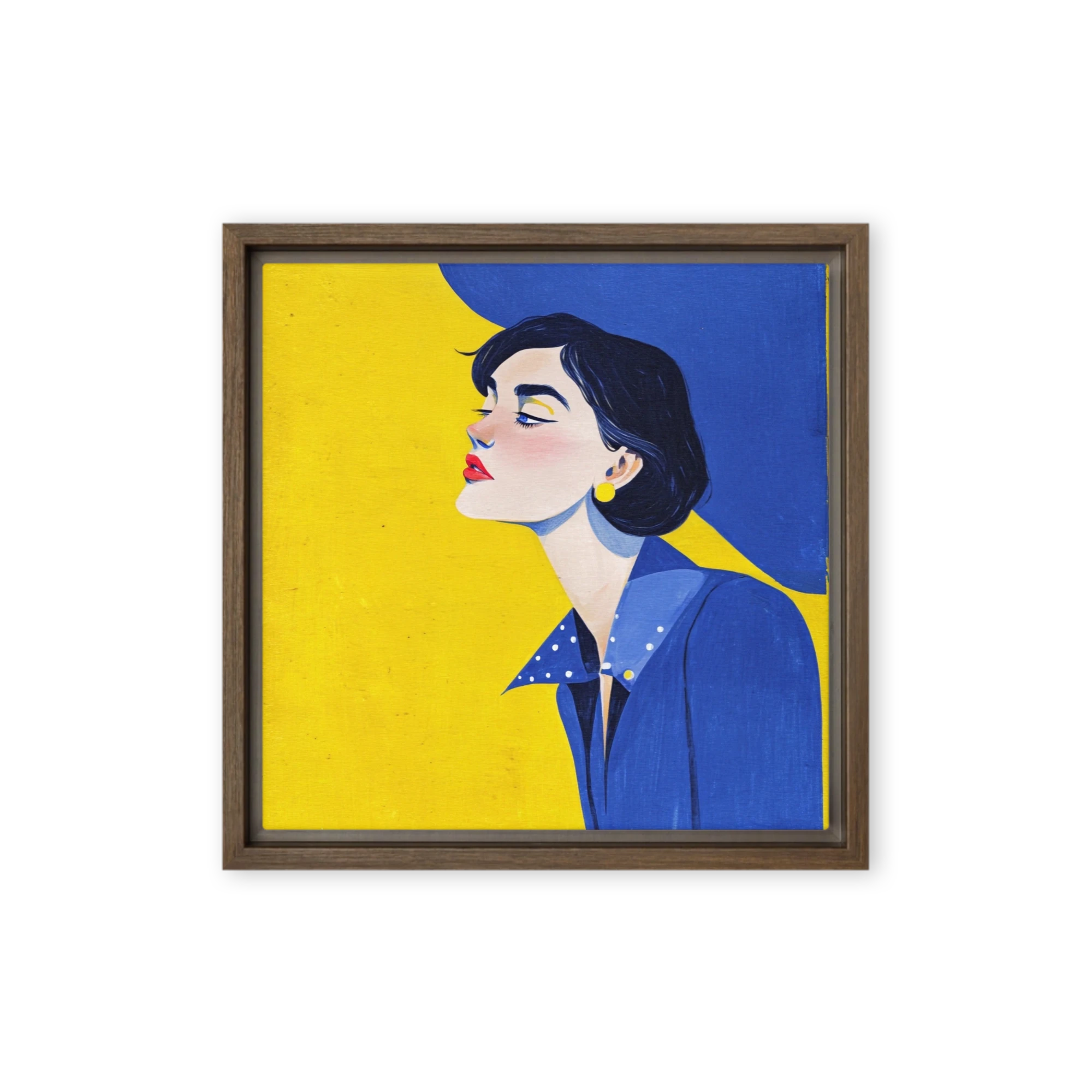 Profile in Yellow and Blue