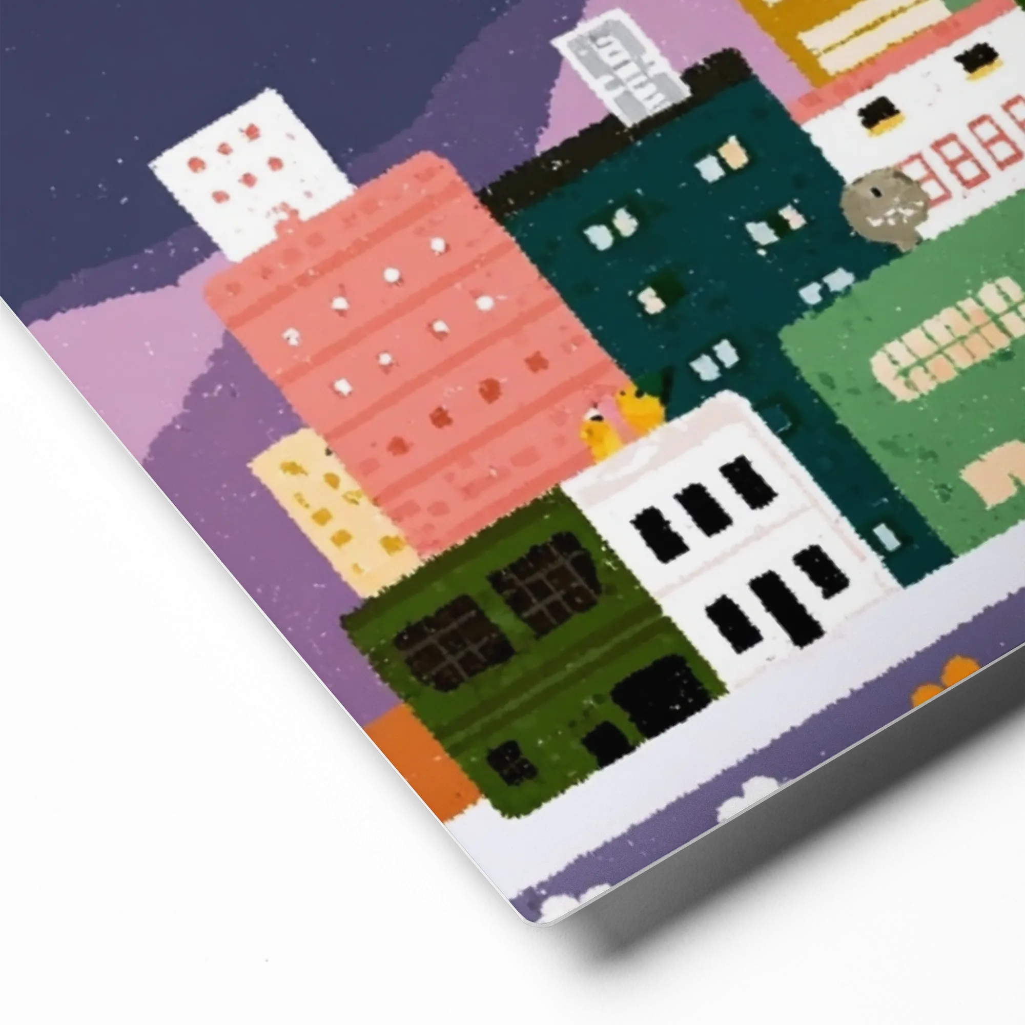 Nightfall in the City 
 Canvas | 32″x 32″