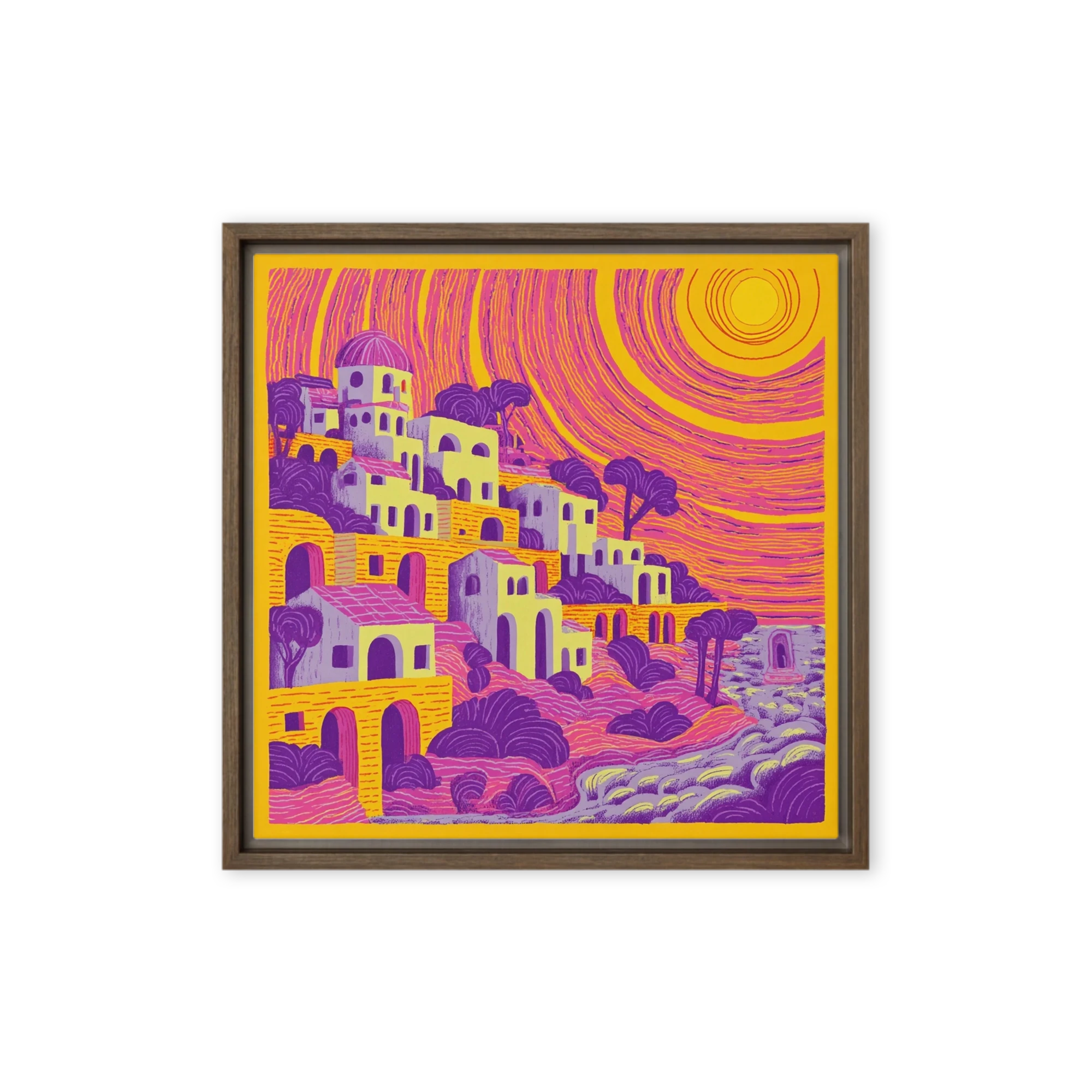 Sunlit Mediterranean Hillside