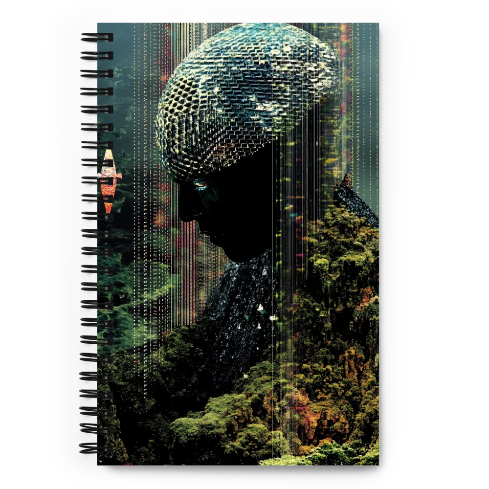 Fragmented Forest Figure 
 Spiral Notebook | 140 pages
