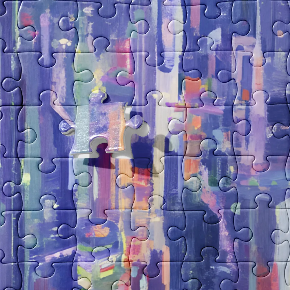 Twilight Metropolis Gaze 
 Jigsaw Puzzle