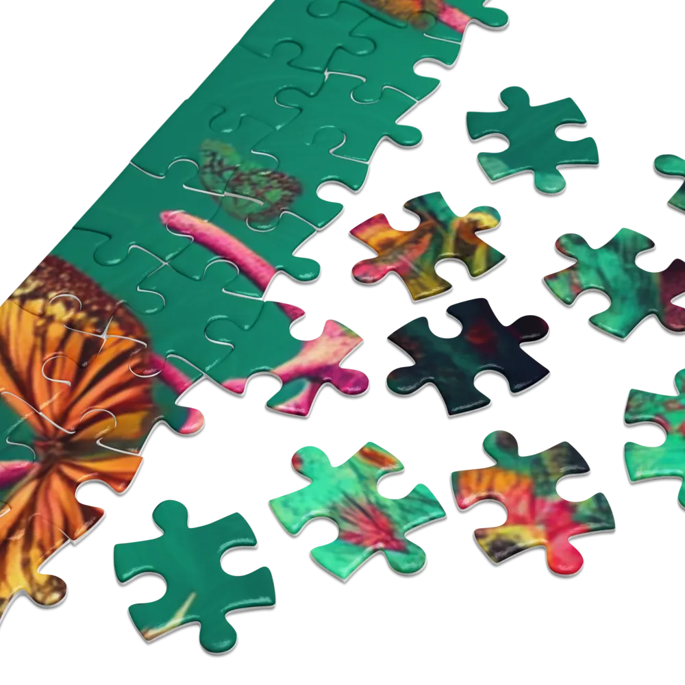 The Floral Stag 
 Jigsaw Puzzle in Tin Box