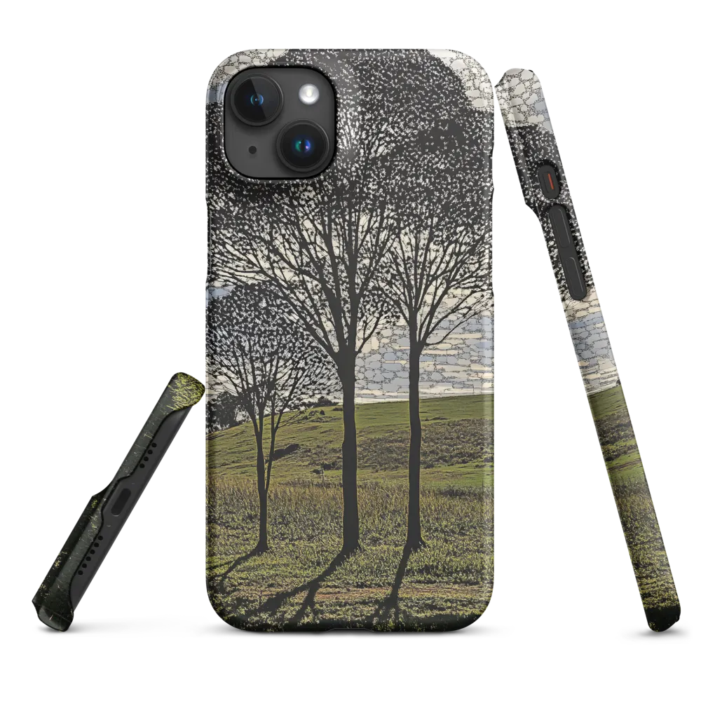 Silhouette of Trees on Landscape | Phone Case