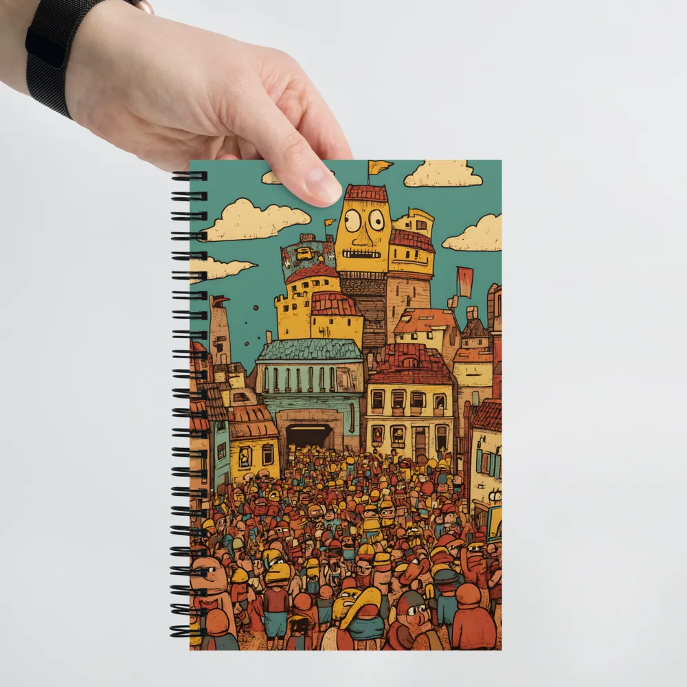 The Lively City Crowd 
 Spiral Notebook | 140 pages
