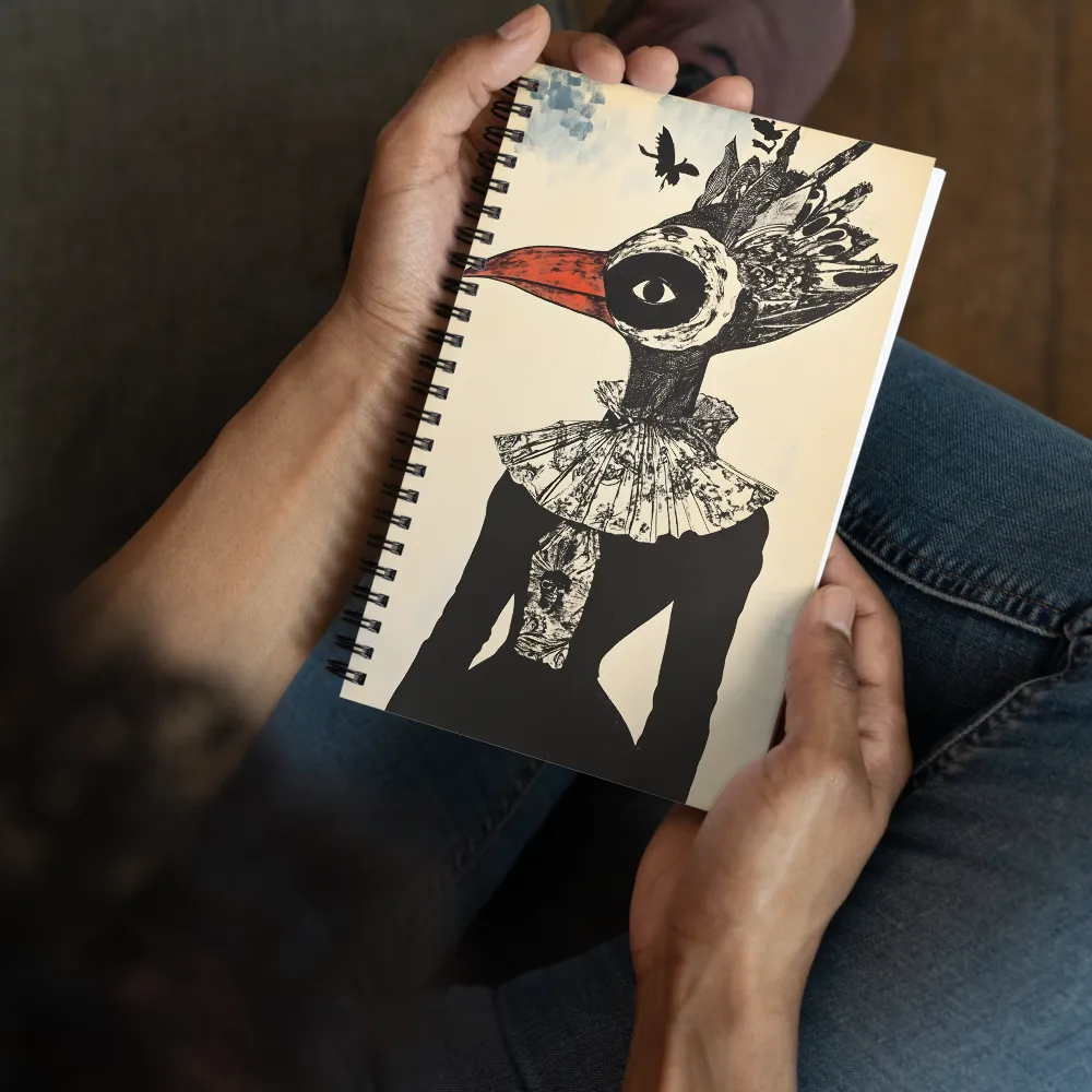 Avian Figure Portrait 
 Spiral Notebook | 140 pages