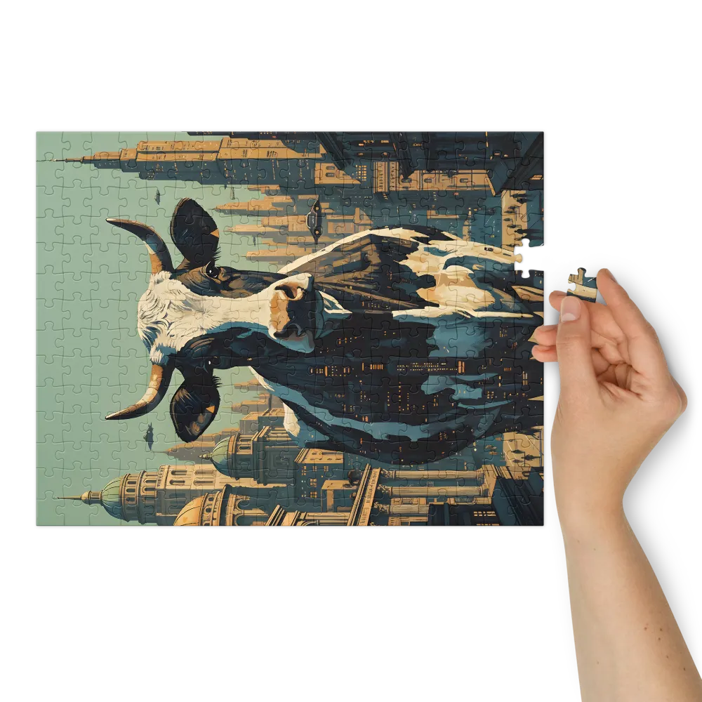 Metropolis Cow | Jigsaw Puzzles