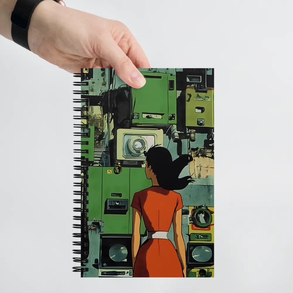 Gaze into the Circuitry 
 Spiral Notebook | 140 pages