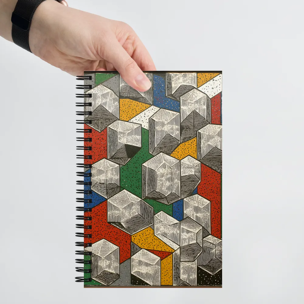 Fragmented Geometry 
 Spiral Notebook | 140 pages