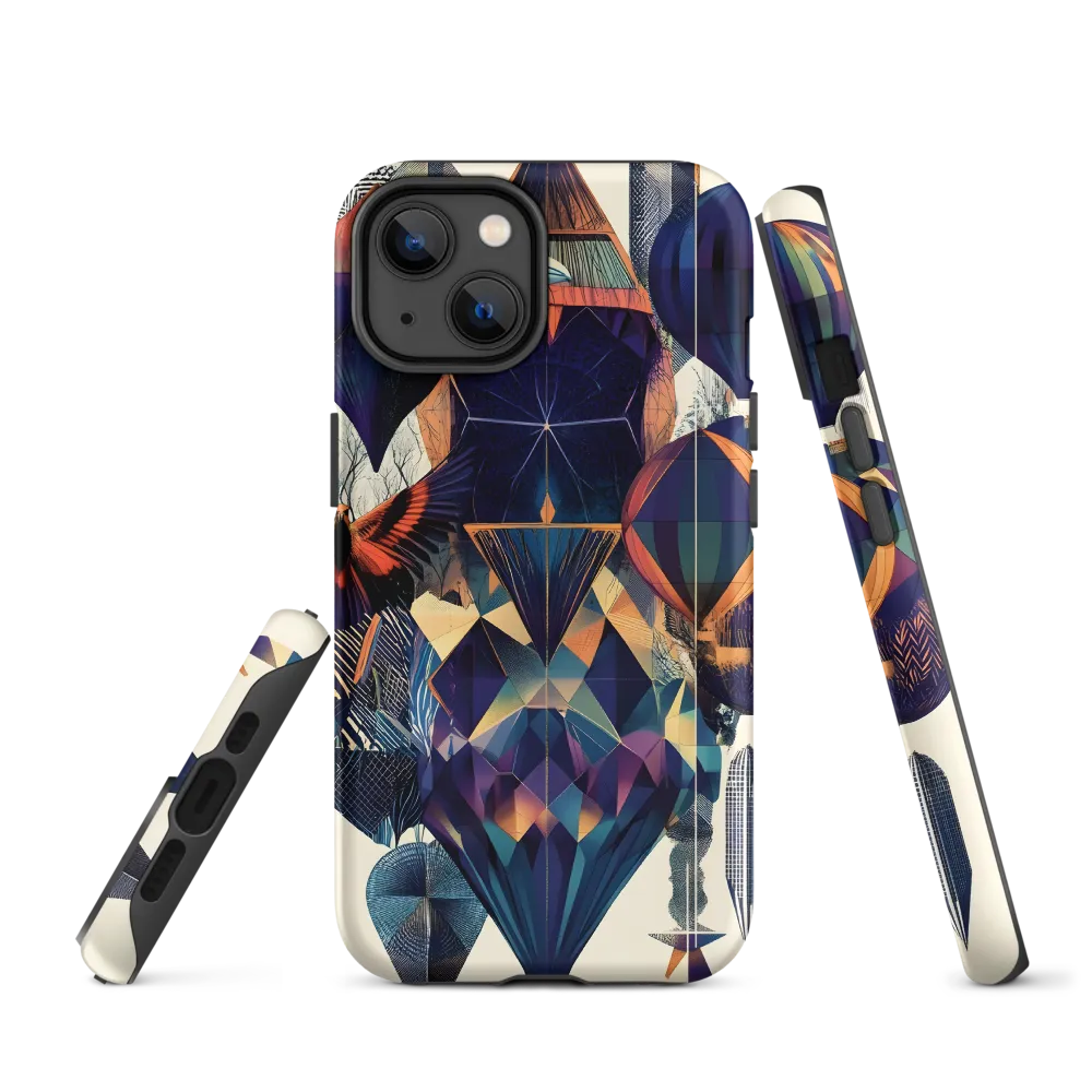 Abstract Bird and Balloon Composition | Phone Case
